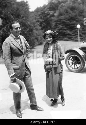 Douglas Fairbanks und Mary Pickford, Portrait, Washington DC, USA, Harris & Ewing, Juni 1920 Stockfoto