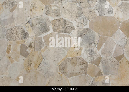 Steinblock Mauerwerk. Hintergrundstruktur. Stockfoto