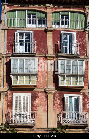 Traditionelle Architektur in der Stadt Haro in der Provinz La Rioja im Norden Spaniens Stockfoto