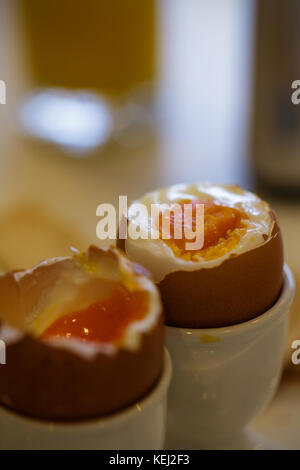 Gekochtes Ei Zum Frühstück Stockfoto