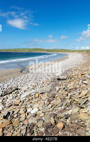 Der Strand von Skara Brae, Festland, Orkney, Schottland, Großbritannien Stockfoto