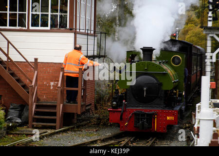 Stock Foto - South Tynedale Railway ist eine erhaltene, 610mm (2 ft) Schmalspurbahnen Museumsbahn im Norden von England und ist Englands höchste Schmalspurbahn. © hugh Peterswald/alamy Stockfoto