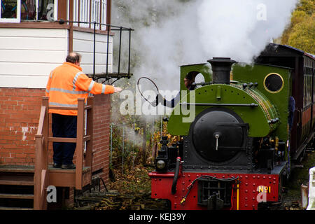 Stock Foto - South Tynedale Railway ist eine erhaltene, 610mm (2 ft) Schmalspurbahnen Museumsbahn im Norden von England und ist Englands höchste Schmalspurbahn. © hugh Peterswald/alamy Stockfoto