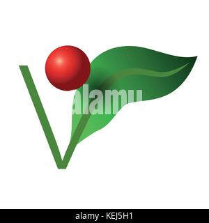 Vegetarische Banner Design.eps 10 Vektorgrafik. Stock Vektor