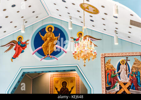 Silver Spring, USA - 16. September 2017: Im Innenraum St. Andrew ukrainischen orthodoxen Kathedrale in der Nähe von Washington DC während 15 ukrainischen Festival Stockfoto