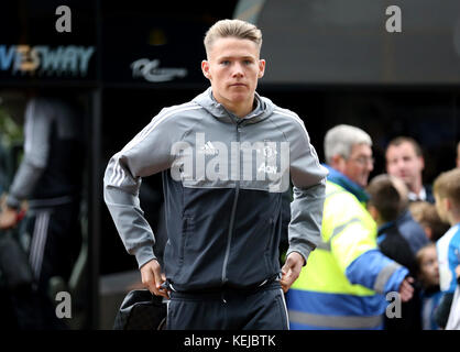 Scott McTominay von Manchester United kommt zum Premier League-Spiel im John Smith's Stadium, Huddersfield. Stockfoto