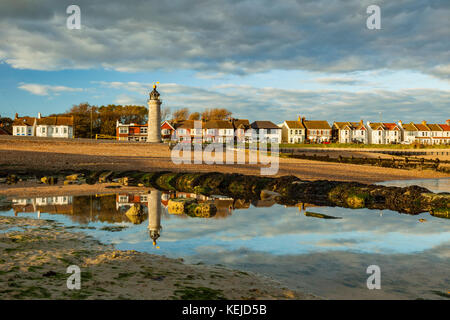Herbstnachmittag in Shoreham-by-Sea, West Sussex, England Stockfoto