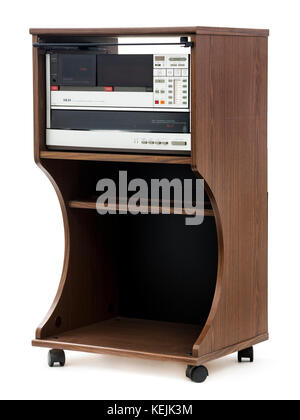 Vintage 80er Akai FD-3L Composite Hi-Fi System mit Front-loading automatische Plattenspieler, Tuner, Kassettenlaufwerk und Fernbedienung Stockfoto