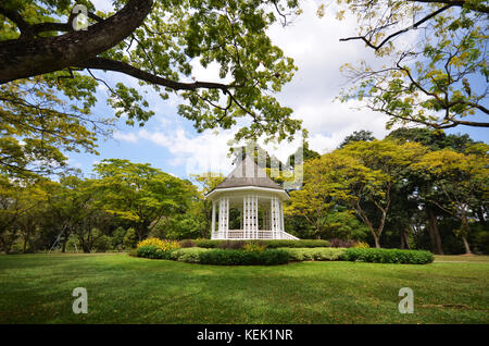 Ein Pavillon als Musikpavillon in Singapur Botanischen Gärten bekannt. Stockfoto