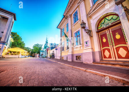 Pärnu, Estland, Baltikum: die Altstadt Stockfoto