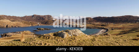 Scourie Bay, Sutherland Stockfoto