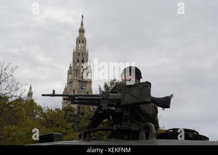 Wien, Österreich. 22. Oktober 2017. Austrian National Day 2017. Die österreichischen Streitkräfte präsentiert seine Aufgaben und Möglichkeiten für Information und Leistung am Nationalfeiertag in Wien. Quelle: Franz Perc/Alamy leben Nachrichten Stockfoto