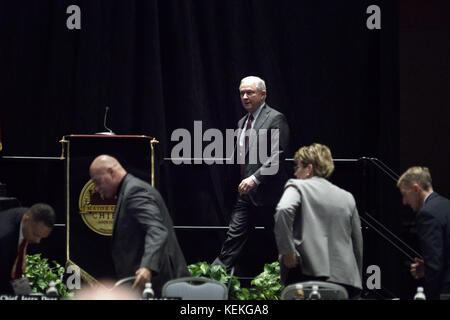 Philadelphia, USA. 21 Okt, 2017. US Attorney General liefert seine Äußerungen über das Projekt sicheren Nachbarschaften in den großen Städten Chiefs Association Fall Meeting, bei dem Pennsylvania Convention Center im Zentrum der Stadt Philadelphia, PA, am 21. Oktober 2017. Das Justizministerium kündigte an Sitzungen zurück, der Internationalen Vereinigung der Polizeichefs der Konvention, am Montag Credit: Bastiaan Slabbers/Alamy Live-Nachrichten zu adressieren Stockfoto