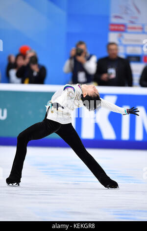 ????/Yuzuru Hanyu (JPN), 21. OKTOBER 2017 - Eiskunstlauf : ISU Grand Prix des Eiskunstlaufs 2017 Rostelecom Cup Männer's Free Skating in der Megasport Arena in Moskau, Russland. (Foto von MATSUO. K/AFLO SPORT) Stockfoto