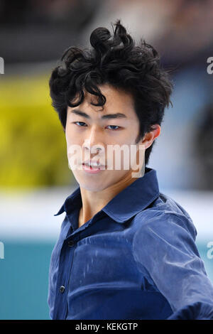 Nathan Chen (USA), 21. OKTOBER 2017 - Eiskunstlauf : ISU Grand Prix von Eiskunstlauf 2017 Rostelecom Cup Herren Freilauf in der Megasport Arena in Moskau, Russland. (Foto von MATSUO. K/AFLO SPORT) Stockfoto