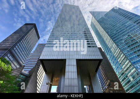 New York City - 11. Oktober 2017: Die Citigroup Center (ehemals Citicorp center und jetzt als seine Adresse bekannt, 601 Lexington Avenue) Office Tower in n Stockfoto