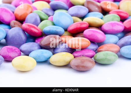 Zucker überzogen Schokolade Süßigkeiten Stockfoto