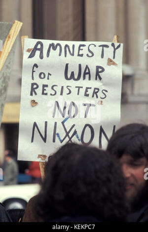 Vietnam Krieg protestieren, Chicago, März, 1974 Stockfoto