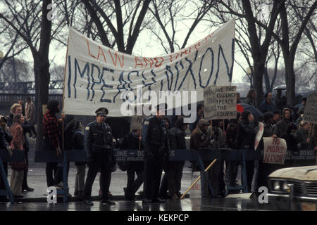 Vietnam Krieg protestieren, Chicago, März, 1974 Stockfoto