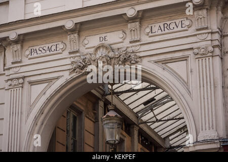 Lyon, Passage de l'Argumentieren Stockfoto