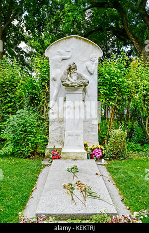 Wien (Österreich), Zentralfriedhof, Wien, Zentralfriedhof - Ergreifen sie Johannes Brahms Stockfoto