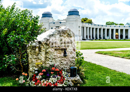 Wien (Österreich), Zentralfriedhof, Wien, Zentralfriedhof - ergreifen Sie Fritz Muliar Stockfoto