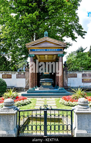 Wien (Österreich), Zentralfriedhof, Wien, Zentralfriedhof - ergreifen Sie Familie Thonet Stockfoto