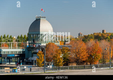 Montreal, Ca - 21. Oktober 2017: Pavillon bonsecours im Alten Hafen von Montreal, im Herbst Stockfoto