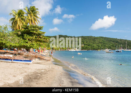 Grande Anse d'Arlet Strand in Martinique, Juli 2017 Stockfoto