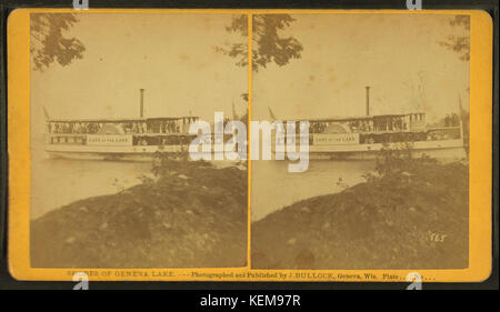 Der Dampfer ("Lady of the Lake") am Lake View Park, von J. Bullock Stockfoto