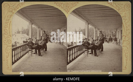 Piazza bei Paul Smith, Adirondacks, von Stoddard, Seneca Ray, 1844 1917, 1844 1917 Stockfoto