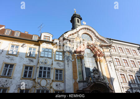 Kirche: Asamkirche (St.-Johann-Nepomuk-Kirche), München, München, Oberbayern, Oberbayern, Bayern, Bayern, Deutschland Stockfoto