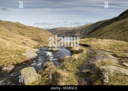 Ein Blick auf haweswater in mardale im Eden Valley im Lake District Stockfoto