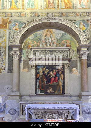 Verona Venetien Italien. Basilika San Zeno, die auch als St. Zeno Maggiore oder San Zenone UNESCO Weltkulturerbe bekannt. Ist eine der wichtigsten Ex Stockfoto