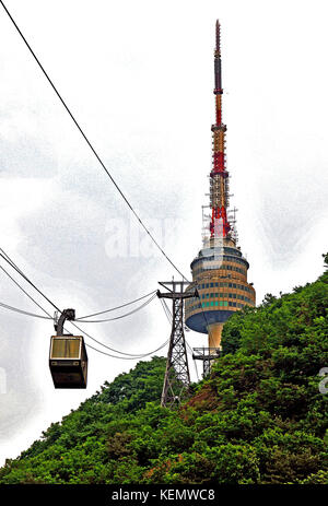Namsan Seoul Tower, Südkorea Stockfoto