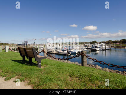 Sandwich Marina auf Cape Cod Stockfoto