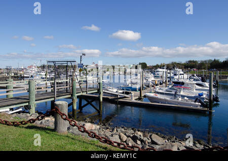 Sandwich Marina auf Cape Cod Stockfoto