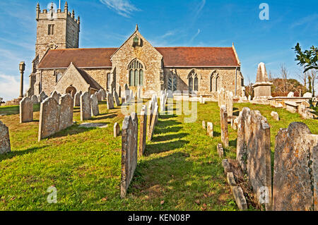 Godshill, All Saints Church, Isle of Wight, Hampshire, England, Stockfoto