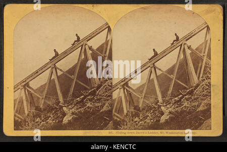 Die Jakobsleiter, Mt. Washington Railway von Kilburn Brüder 5 Abrutschen Stockfoto