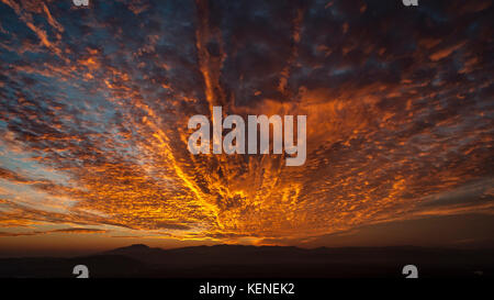 Burning sky Stockfoto
