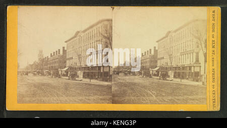 Westseite des Elm St. vom Frühjahr an zentralen, von Neunaugen, M. S. (Maurice S.) Stockfoto