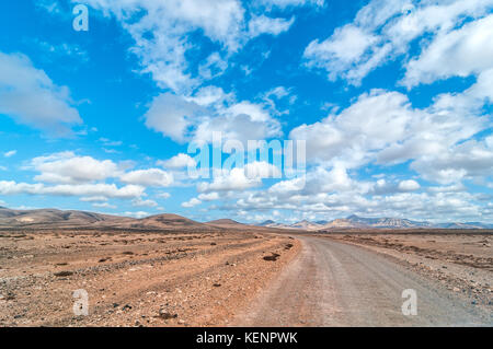 Blick auf die Landschaft in der Nähe von El Cotillo, Fuerteventura, Kanarische Inseln, Spanien Stockfoto