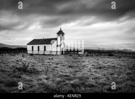 McDougall Morley historische Kirche Alberta Kanada Stockfoto