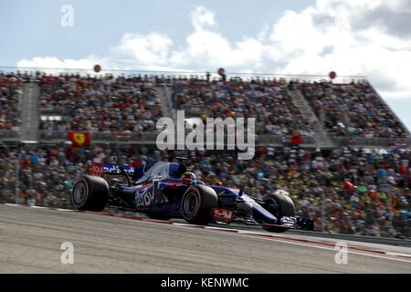 Motorsport: FIA Formel-1-Weltmeisterschaft 2017, großer Preis der Vereinigten Staaten, #39 Brendon Hartley (NZL, Scuderia Toro Rosso), | Einsatz weltweit Stockfoto