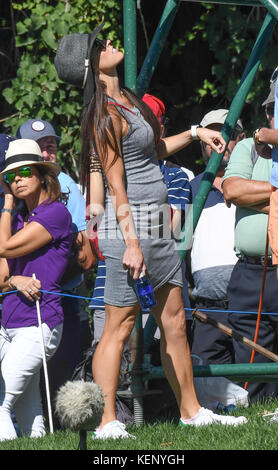 Angela akins im Andalucia Valderrama Golf Masters am Sonntag, den 22. Oktober 2017 Credit: gtres información más comuniación auf Linie, s l/alamy leben Nachrichten Stockfoto