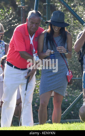 Angela akins im Andalucia Valderrama Golf Masters am Sonntag, den 22. Oktober 2017 Credit: gtres información más comuniación auf Linie, s l/alamy leben Nachrichten Stockfoto