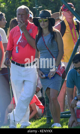 Angela akins im Andalucia Valderrama Golf Masters am Sonntag, den 22. Oktober 2017 Credit: gtres información más comuniación auf Linie, s l/alamy leben Nachrichten Stockfoto