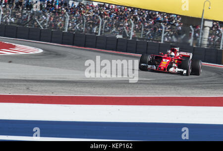 Austin, Texas, USA. 22 Okt, 2017. 5 SEBASTIAN VETTEL Fahrer für die Scuderia Ferrari. Credit: Hoss Mcbain/ZUMA Draht/Alamy leben Nachrichten Stockfoto