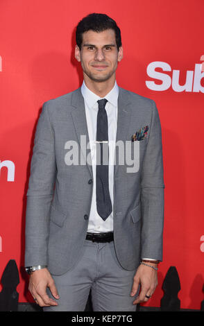 Los Angeles, USA. 22 Okt, 2017. skylar Bibel Ankunft auf dem suburbicon Premiere auf dem Westwood Village Theater in Los Angeles., 22. Oktober 2017. Credit: tsuni/usa/alamy leben Nachrichten Stockfoto