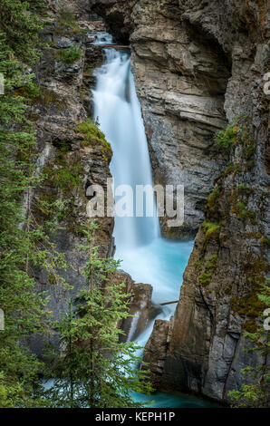 Johnston Canyon auf den Bow Valley Parkway, Banff entfernt. Stockfoto